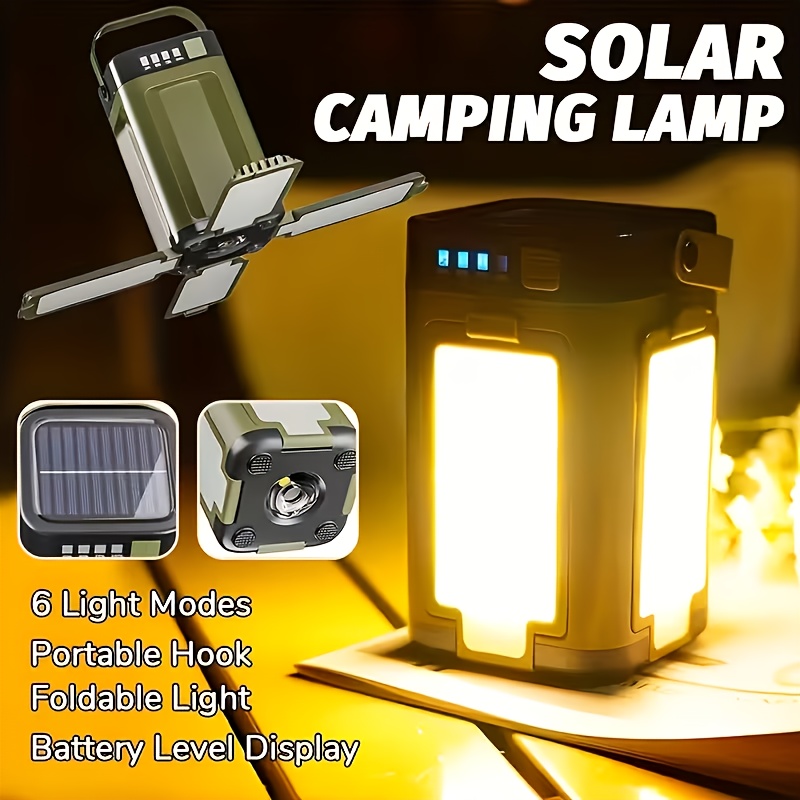 Outdoor Camping Lighting - مصباح تخييم خارجي يعمل بالطاقة الشمسية،