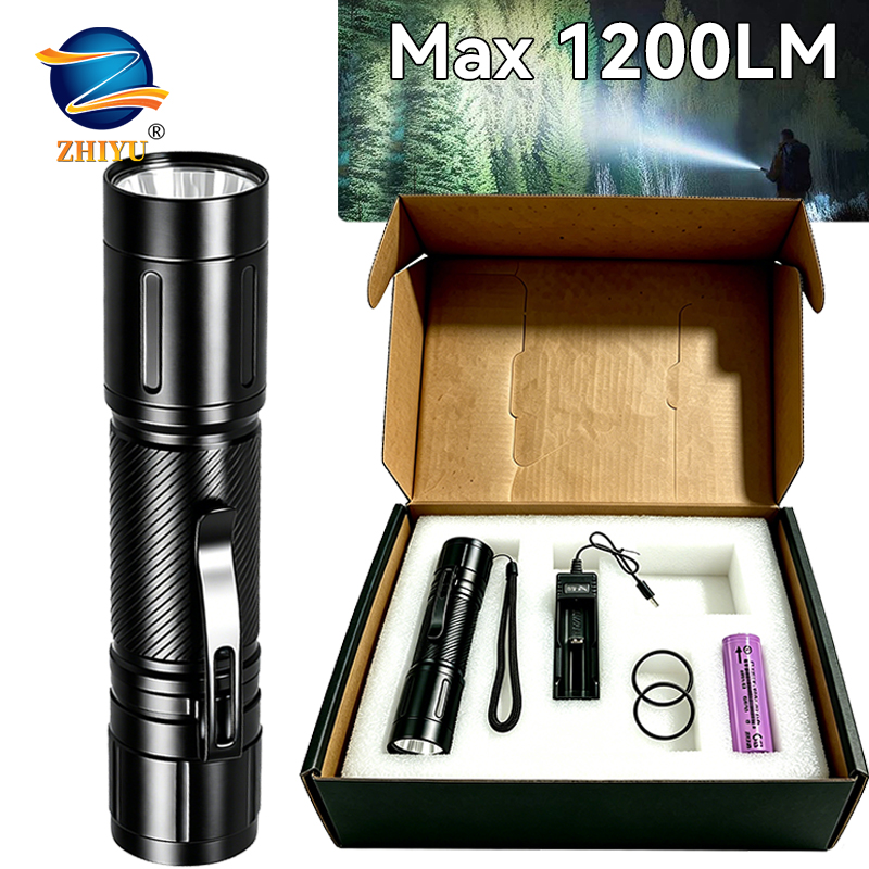 Headlamp - مصباح يدوي LED بتركيز ثابت 1200