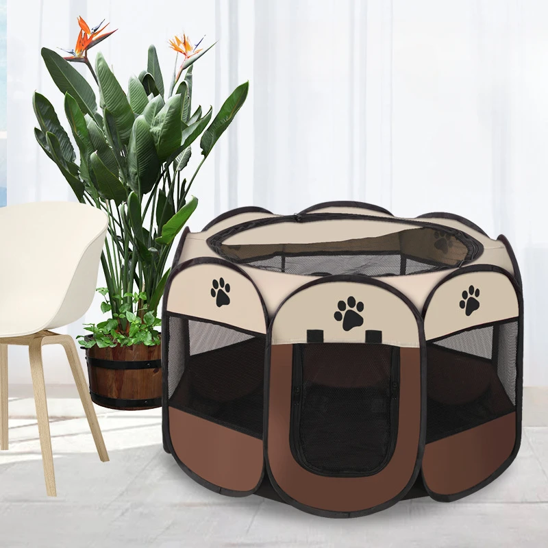 Outdoor Camping Dog Fence - المحمولة طوي خيمة للحيوانات الأليفة بيت