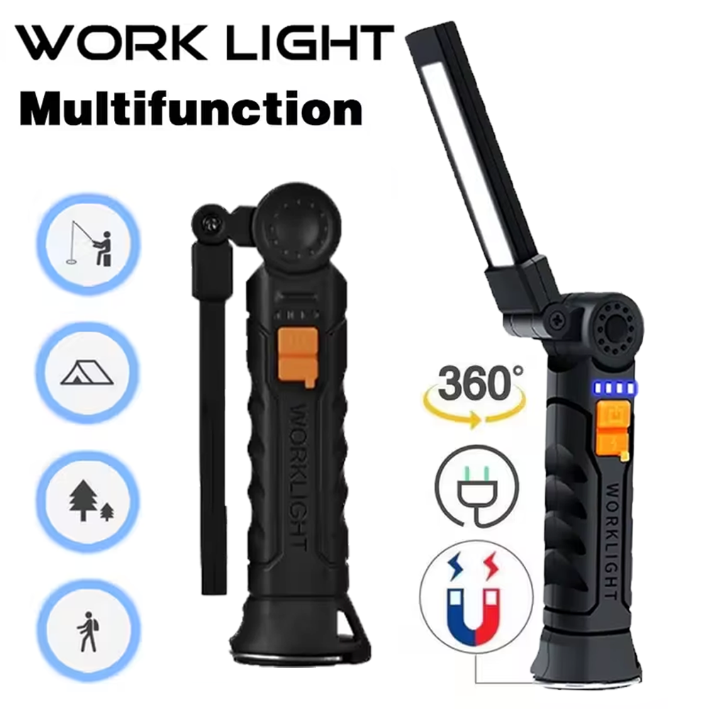 Outdoor Camping Lighting - مصباح يدوي COB LED محمول USB