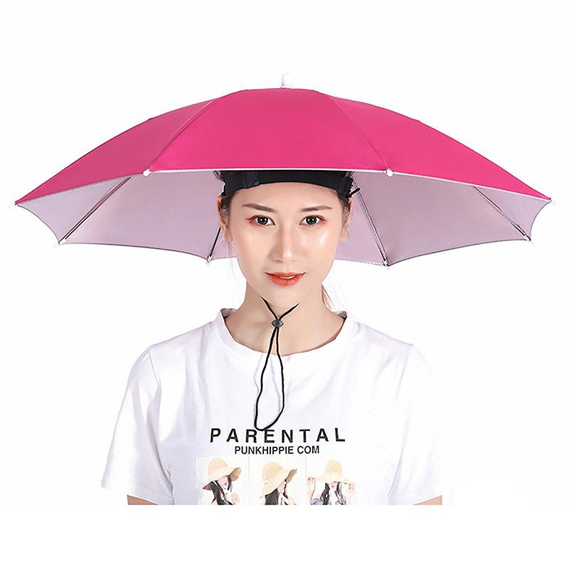 Outdoor Camping Hat - قبعة مظلة صيد محمولة مضادة للمطر