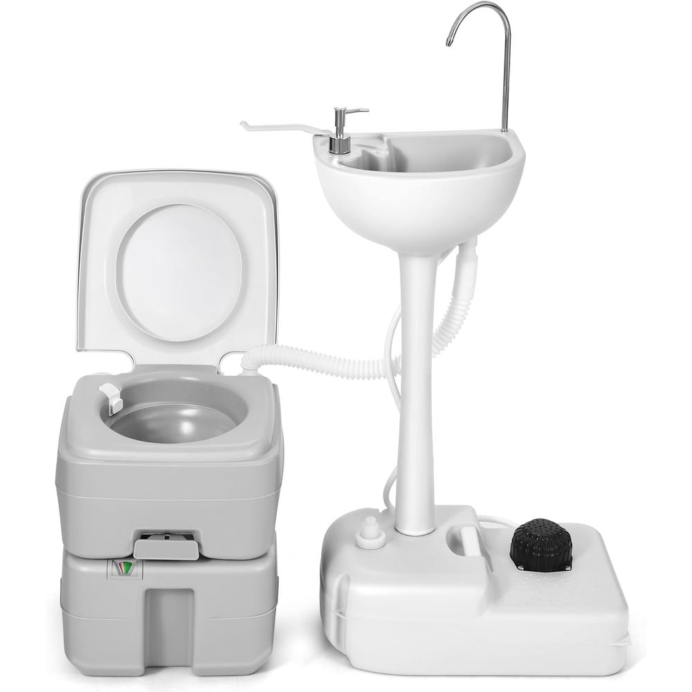 Portable Camp Toilet - حوض محمول سعة 17 لتر لغسل