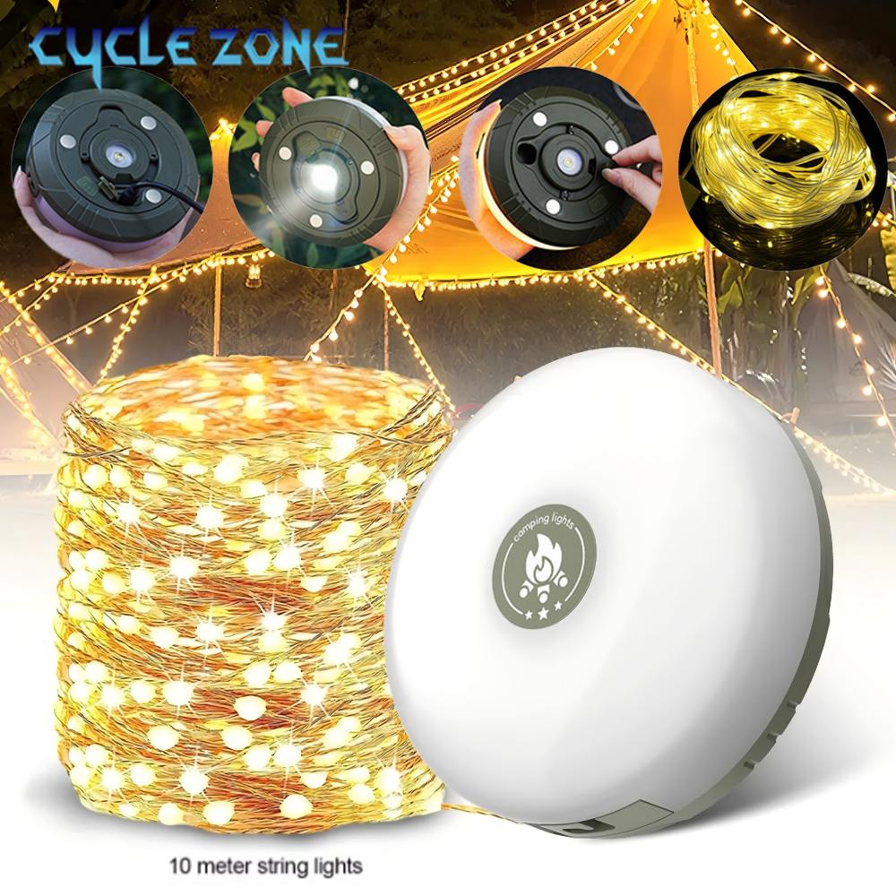 Outdoor Camping Zone - LED مصباح التخييم مع بكرة قطاع