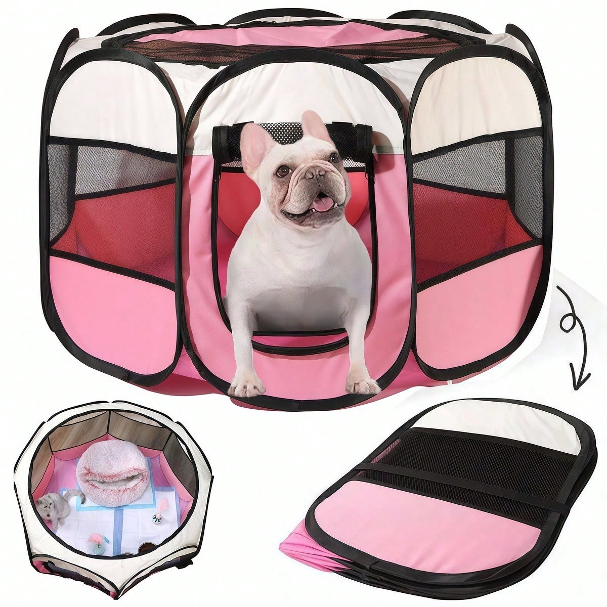 Outdoor Camping Dog Fence - خيمة لعب قابلة للطي للحيوانات الأليفة