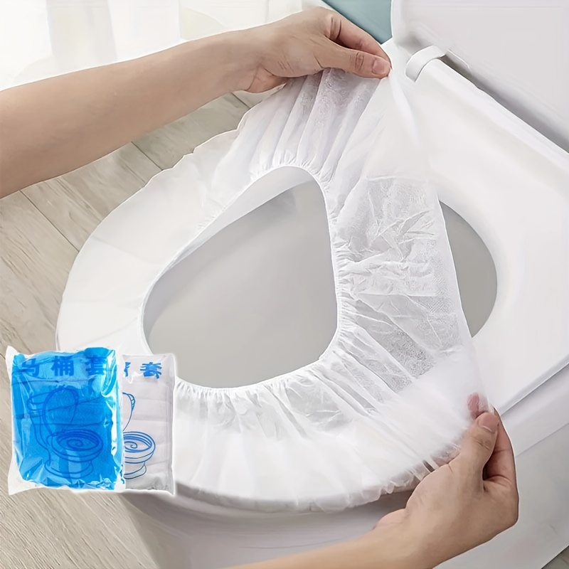 Portable Camp Toilet - 10-30 قطعة غطاء مقعد المرحاض للاستخدام