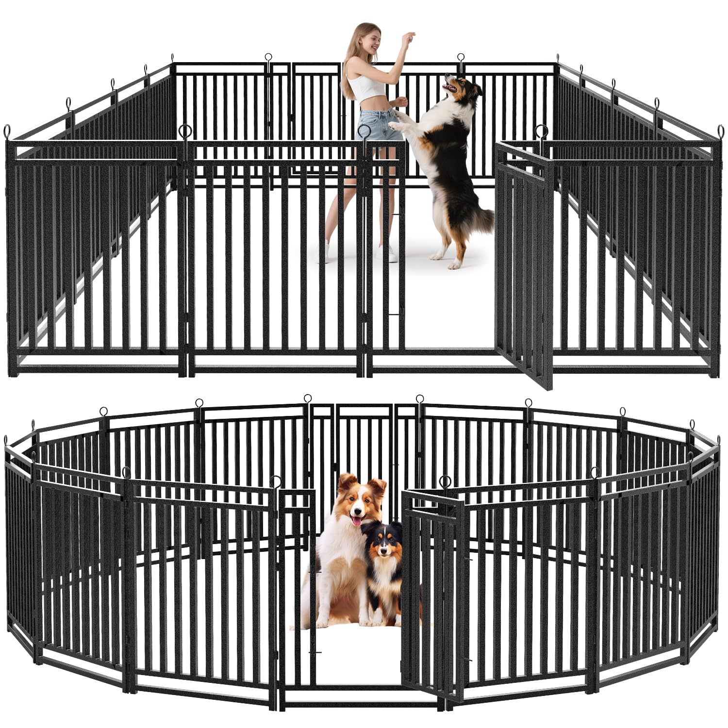 Outdoor Camping Dog Fence - سياج كلاب خارجي مُسمَّك بارتفاع 40
