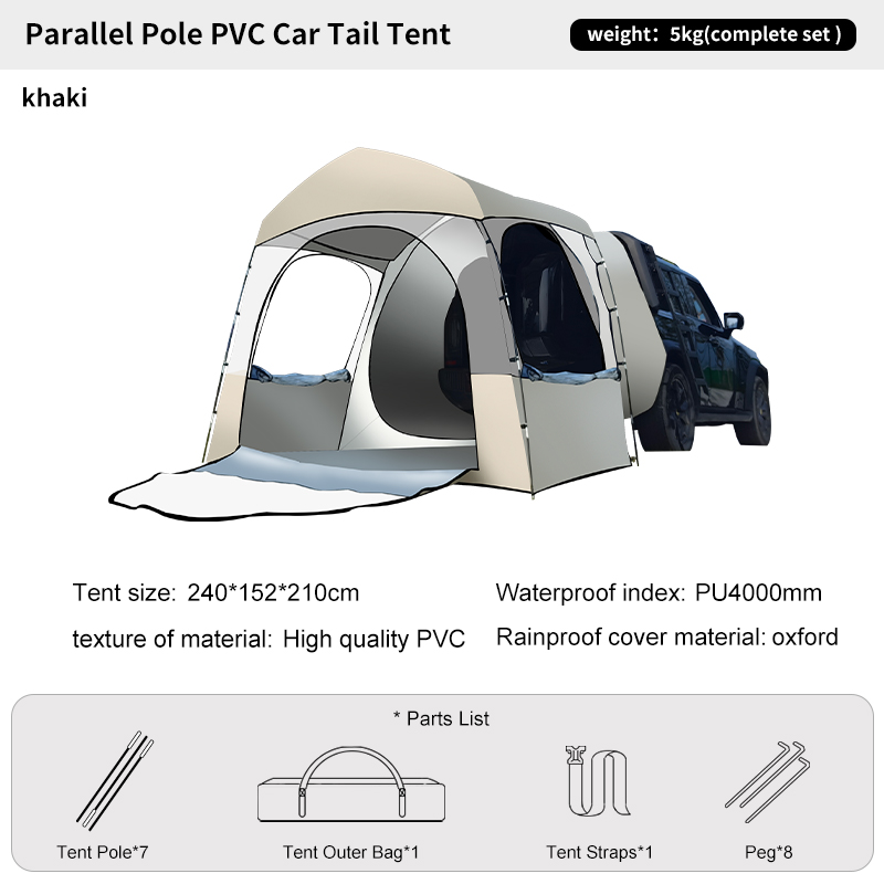 Outdoor Camping Van Tent - خيمة SUV شفافة للتخييم طوال الموسم