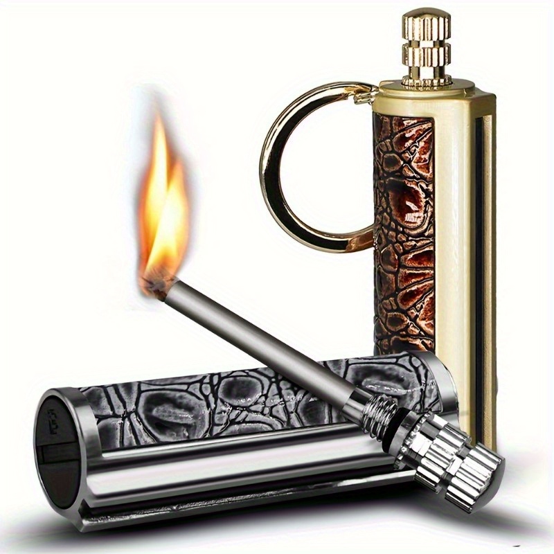 Fire Starter Flint - ولاعة كلاسيكية دائمة 10000 لفة، ولاعة