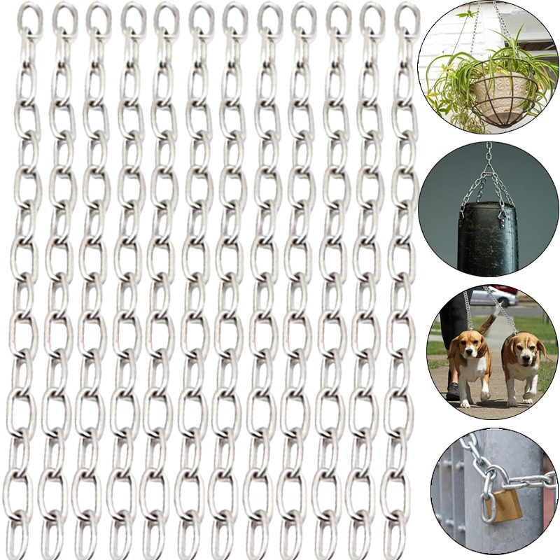 Outdoor Camping Dog Fence - سلاسل من الفولاذ المقاوم للصدأ، سلسلة