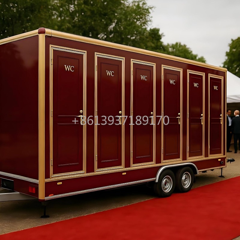 Portable Camp Toilet - مقطورة متنقلة للحمامات والدش للمناطق المؤقتة،