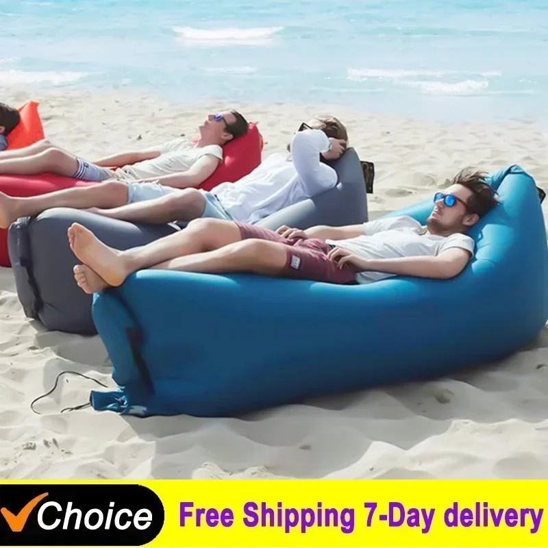Outdoor Camping Loveseat - أريكة هوائية محمولة للاستخدام الخارجي، مقعد