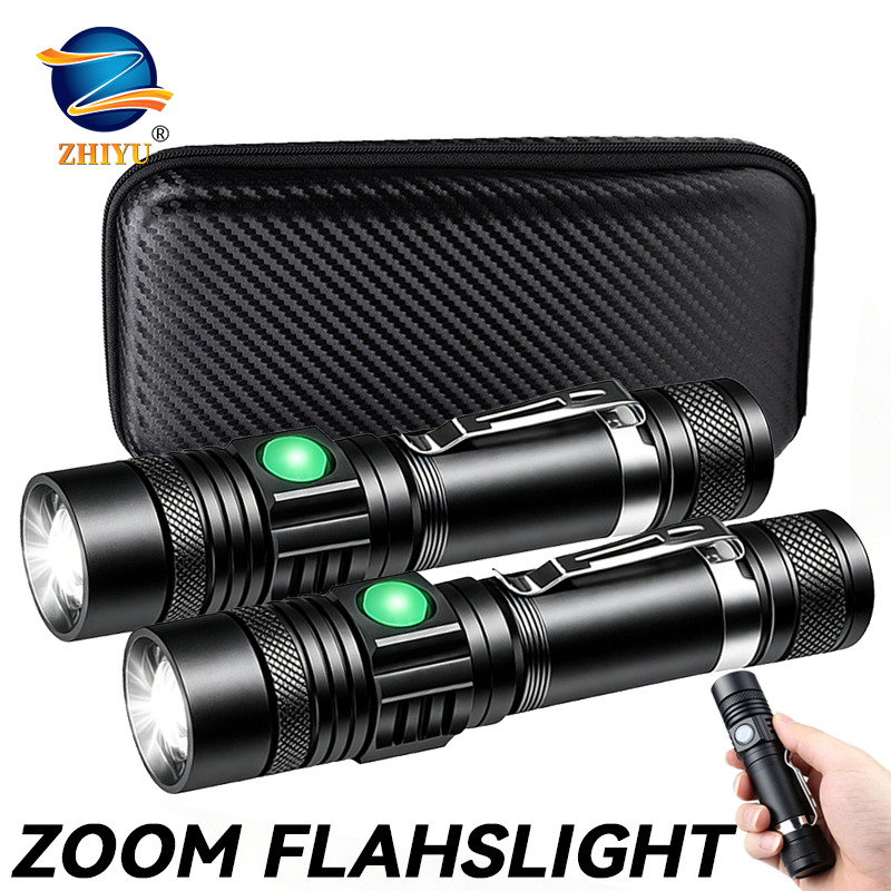 Headlamp - مصباح يدوي LED قابل لإعادة الشحن