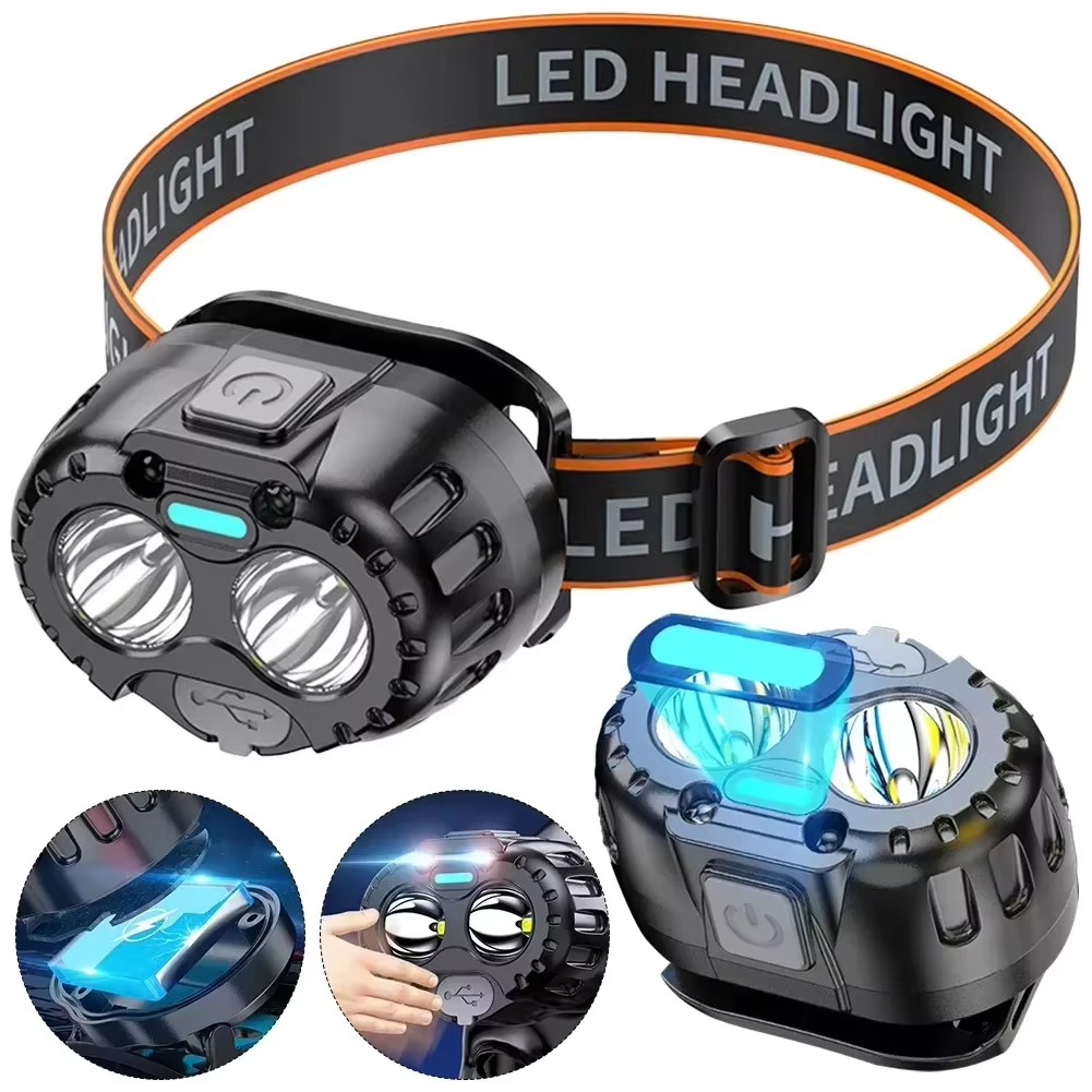 Headlamp - مصباح رأس LED قوي مقاوم للماء