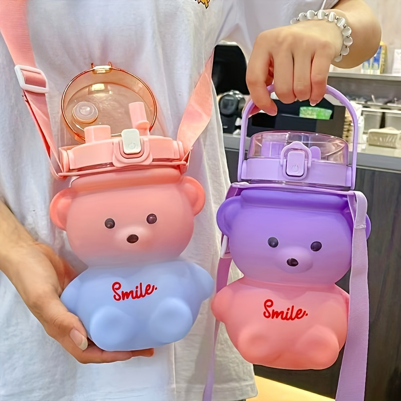 Bear Canister - 1 قطعة زجاجة ماء الدب لطيف