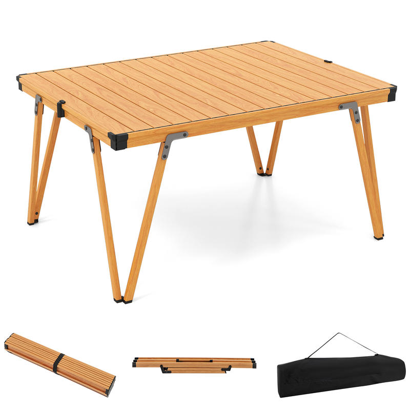 Outdoor Camping Table With Storage - طاولة نزهة قابلة للطي مقاس 93