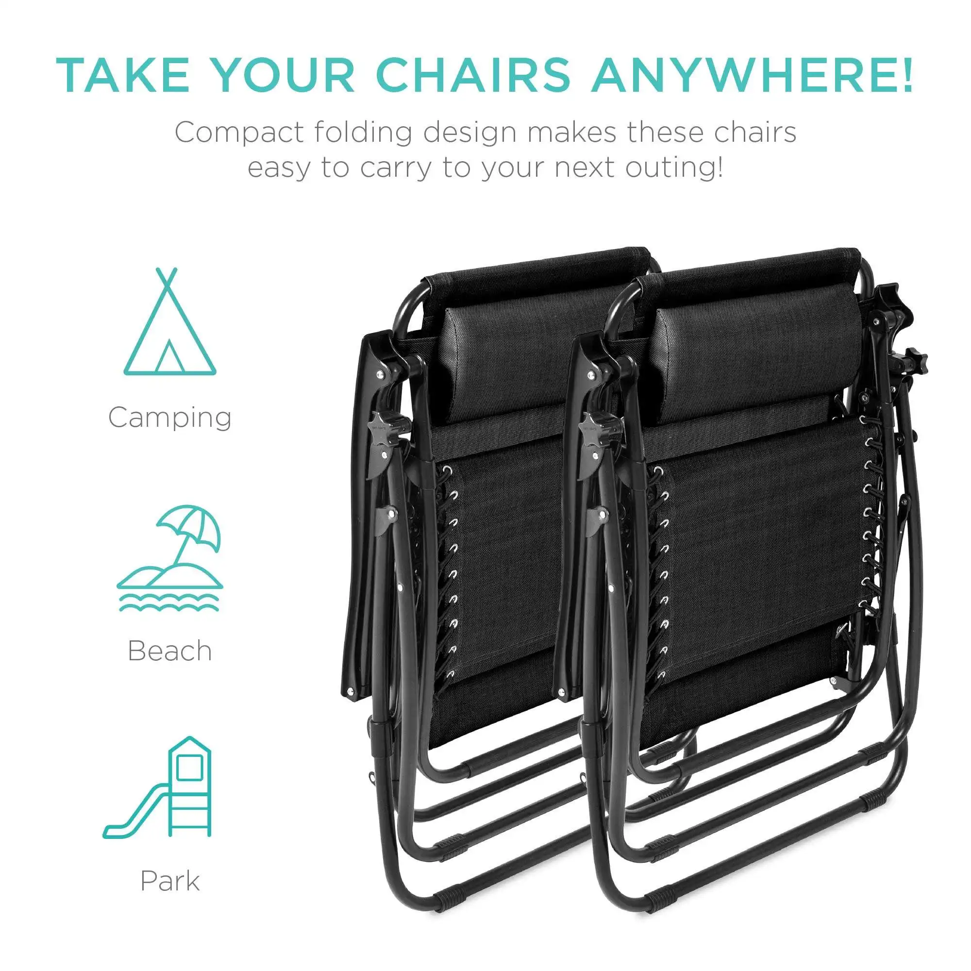 كرسي استرخاء محمول خفيف الوزن  - مراجعة Outdoor Camping Lounge Chairs وسعره