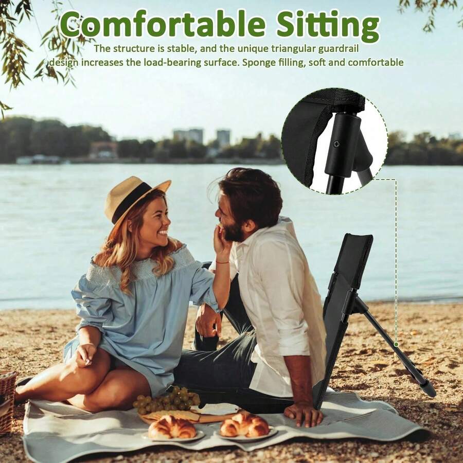 كرسي تخييم محمول قابل للطي خفي - مراجعة Outdoor Camping Loveseat وسعره