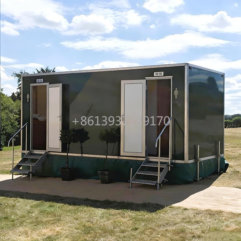 مقطورة مرحاض متنقلة مع حوض ودش - مراجعة Portable Camp Toilet وسعره