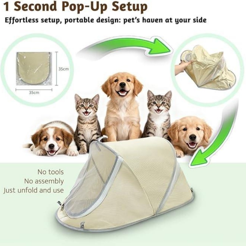 خيمة كلاب محمولة قابلة للطي، م - مراجعة Outdoor Camping Dog Fence وسعره