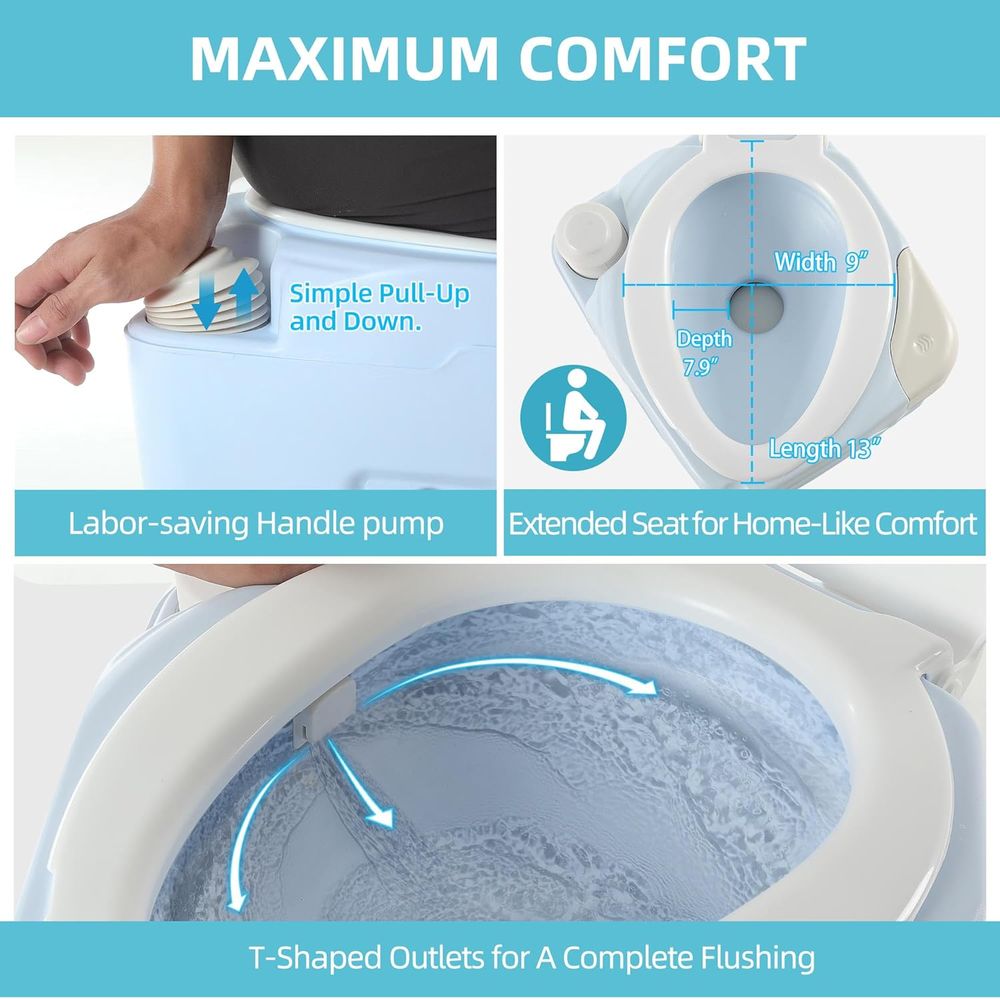 مرحاض محمول من YITAMOTOR سعة 5 - مراجعة Portable Camp Toilet وسعره