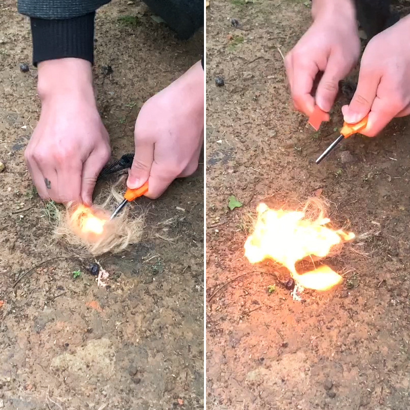 مشغل نار من الصوان للبقاء في ا - مراجعة Fire Starter Flint وسعره