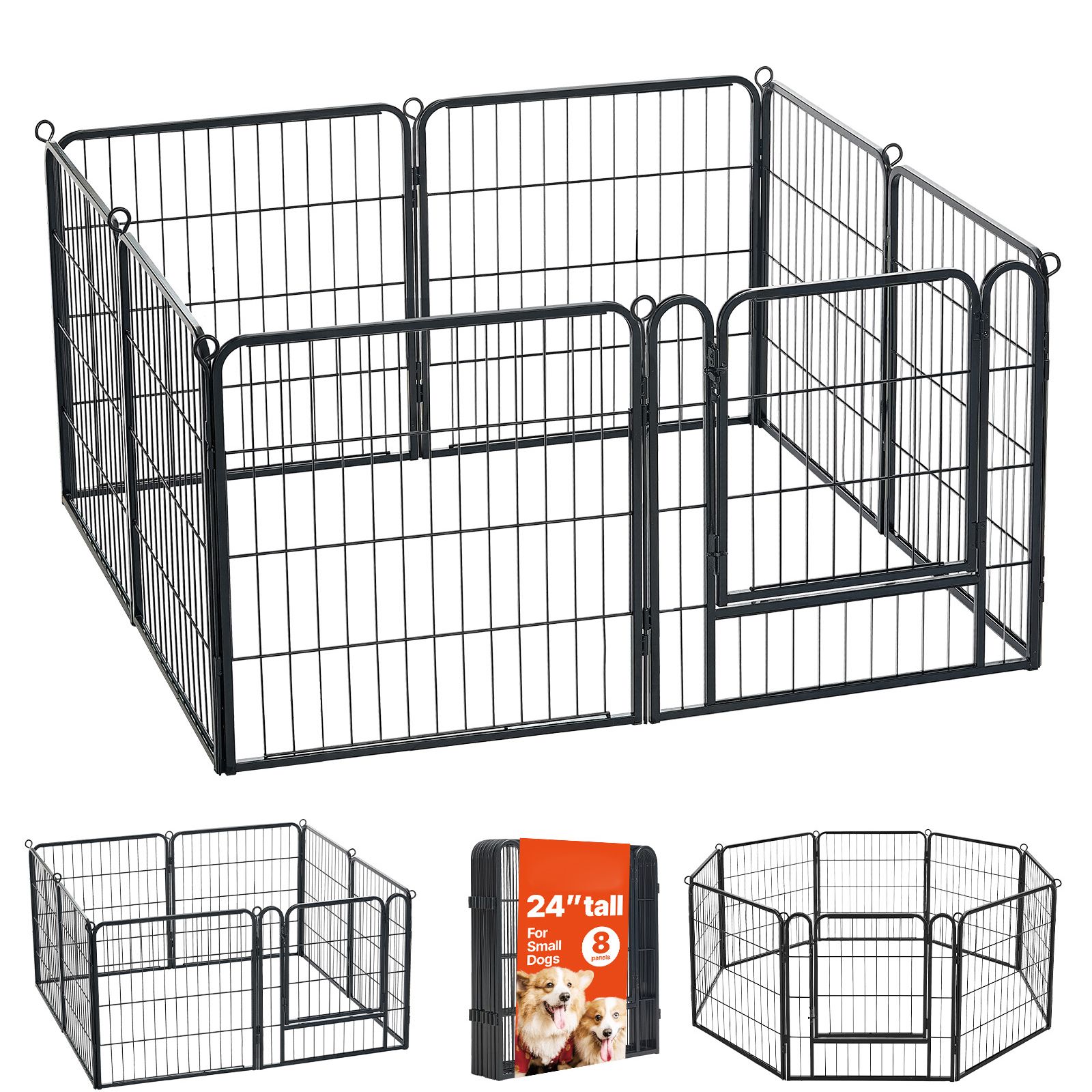 حظيرة لعب للكلاب بطول 24 بوصة، - مراجعة Outdoor Camping Dog Fence وسعره