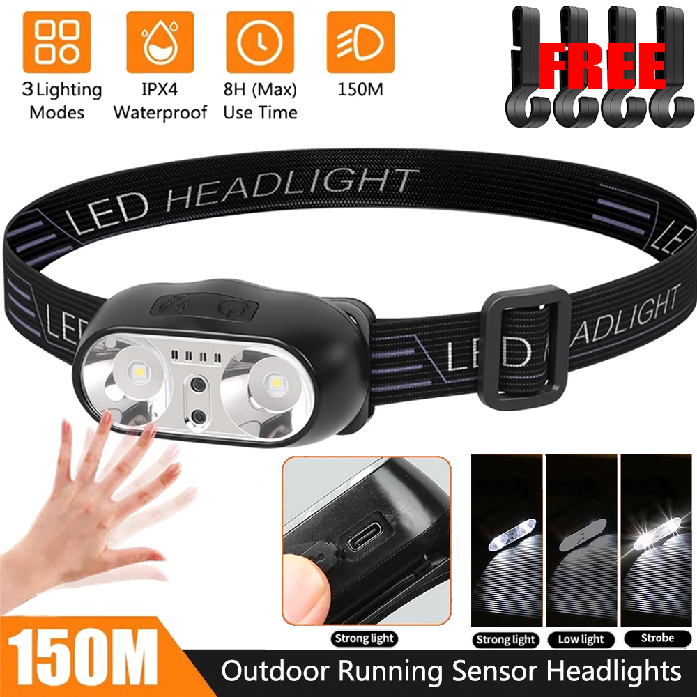 المحمولة XPE + LED محس حركة ال - مراجعة Headlamp وسعره