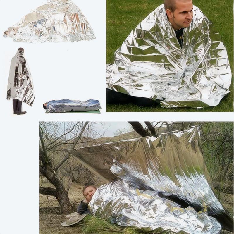 4 قطع بطانية طوارئ للاستخدام ا - مراجعة Survival Kit وسعره