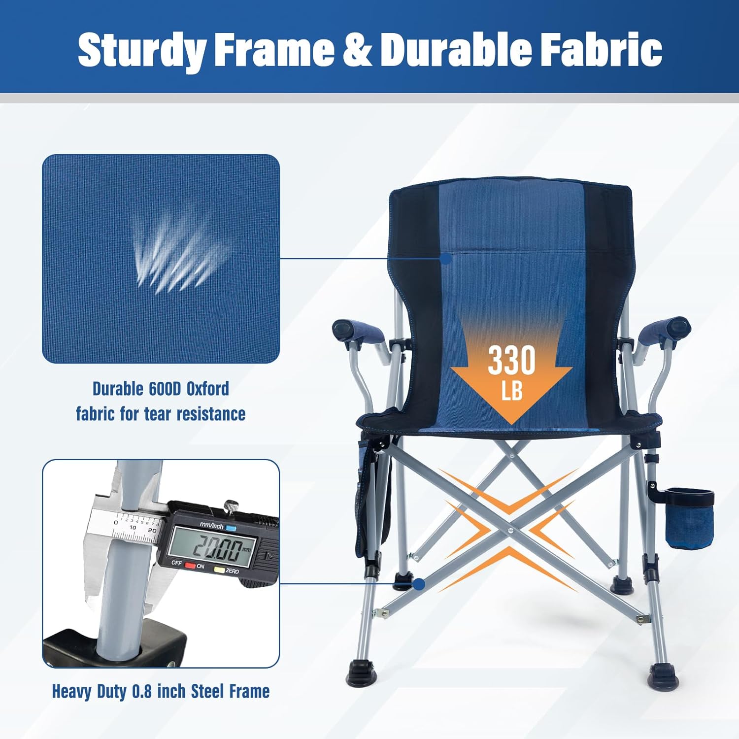 كرسي تخييم محمول قابل للطي للا - مراجعة Outdoor Camping Furniture وسعره