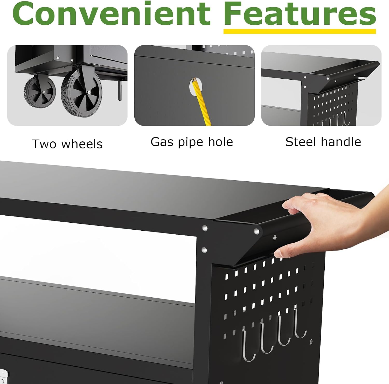 عربة شواء خارجية مع طاولة تخزي - مراجعة Outdoor Camping Table With Storage وسعره