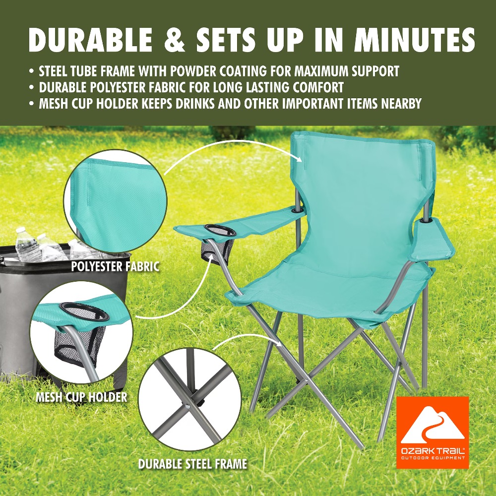 كرسي تخييم قابل للطي مع حامل أ - مراجعة Outdoor Camping Loveseat وسعره