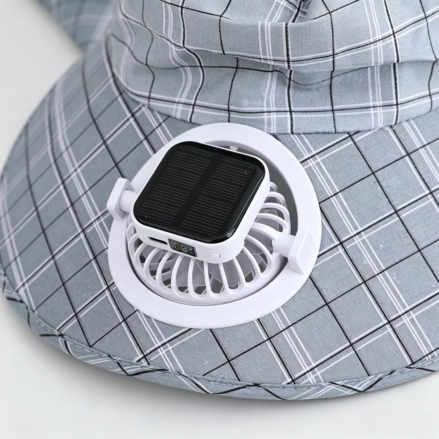 قبعة بمروحة تعمل بالطاقة الشمس - مراجعة Outdoor Camping Hat وسعره