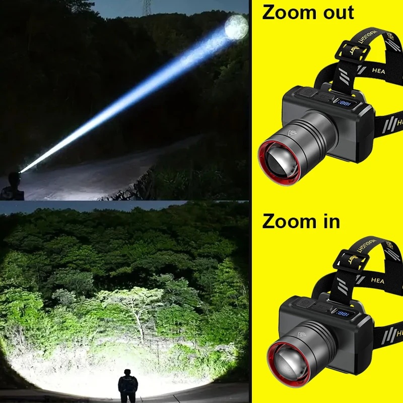 مصباح أمامي رقمي LED قابل لإعا - مراجعة Headlamp وسعره