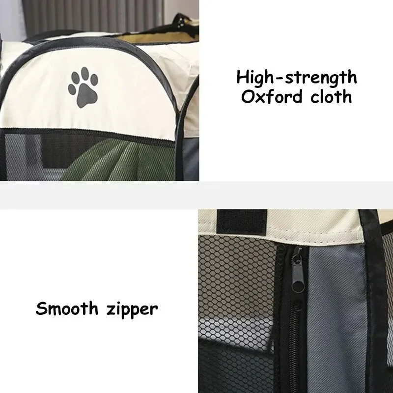 المحمولة طوي خيمة للحيوانات ال - مراجعة Outdoor Camping Dog Fence وسعره