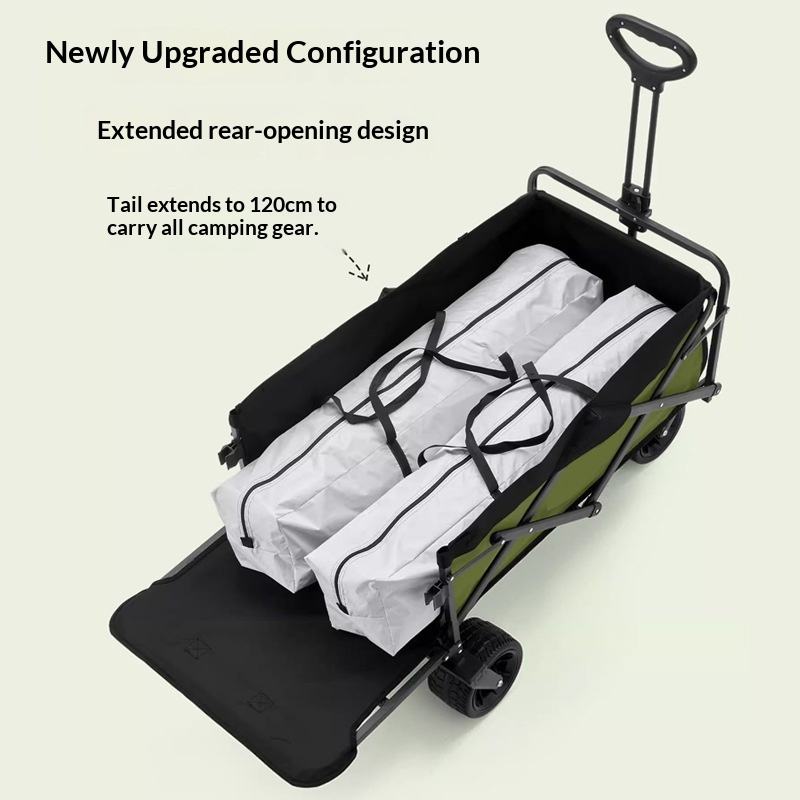 عربة تخزين قابلة للطي بأربع عج - مراجعة Outdoor Camping Furniture وسعره