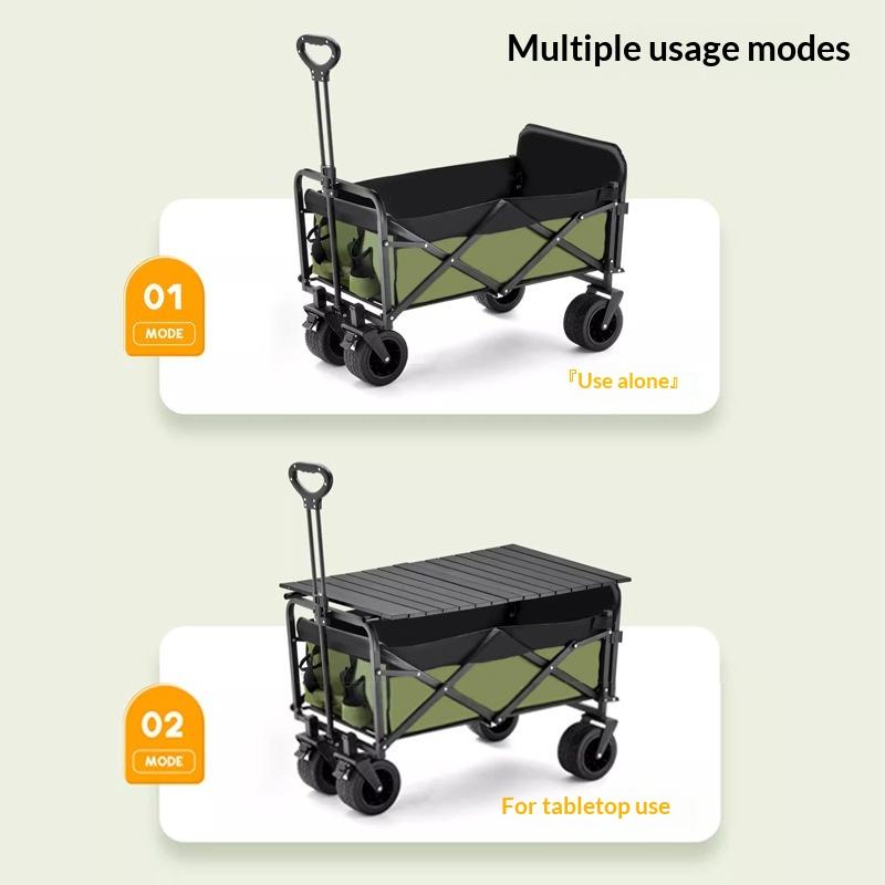 عربة تخزين قابلة للطي بأربع عج - مراجعة Outdoor Camping Furniture وسعره