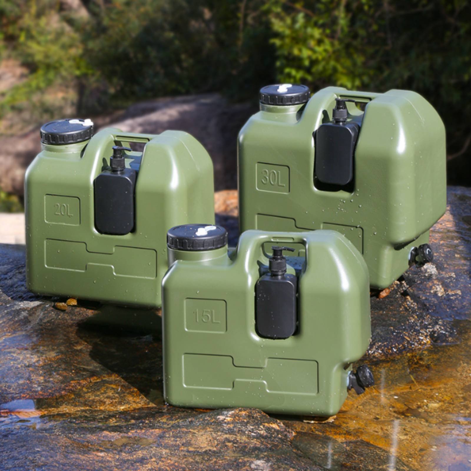 حاوية مياه مع صنبور، مصنوعة من - مراجعة Outdoor Camping Food وسعره