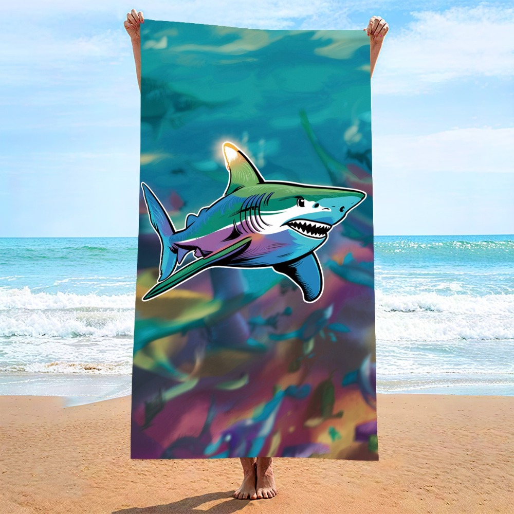 منشفة شاطئ ملونة على شكل سلحفا - مراجعة Camp Towel Microfiber وسعره