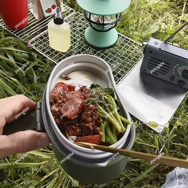 صندوق طعام قابل للفصل للتخييم  - مراجعة Outdoor Camping Food وسعره