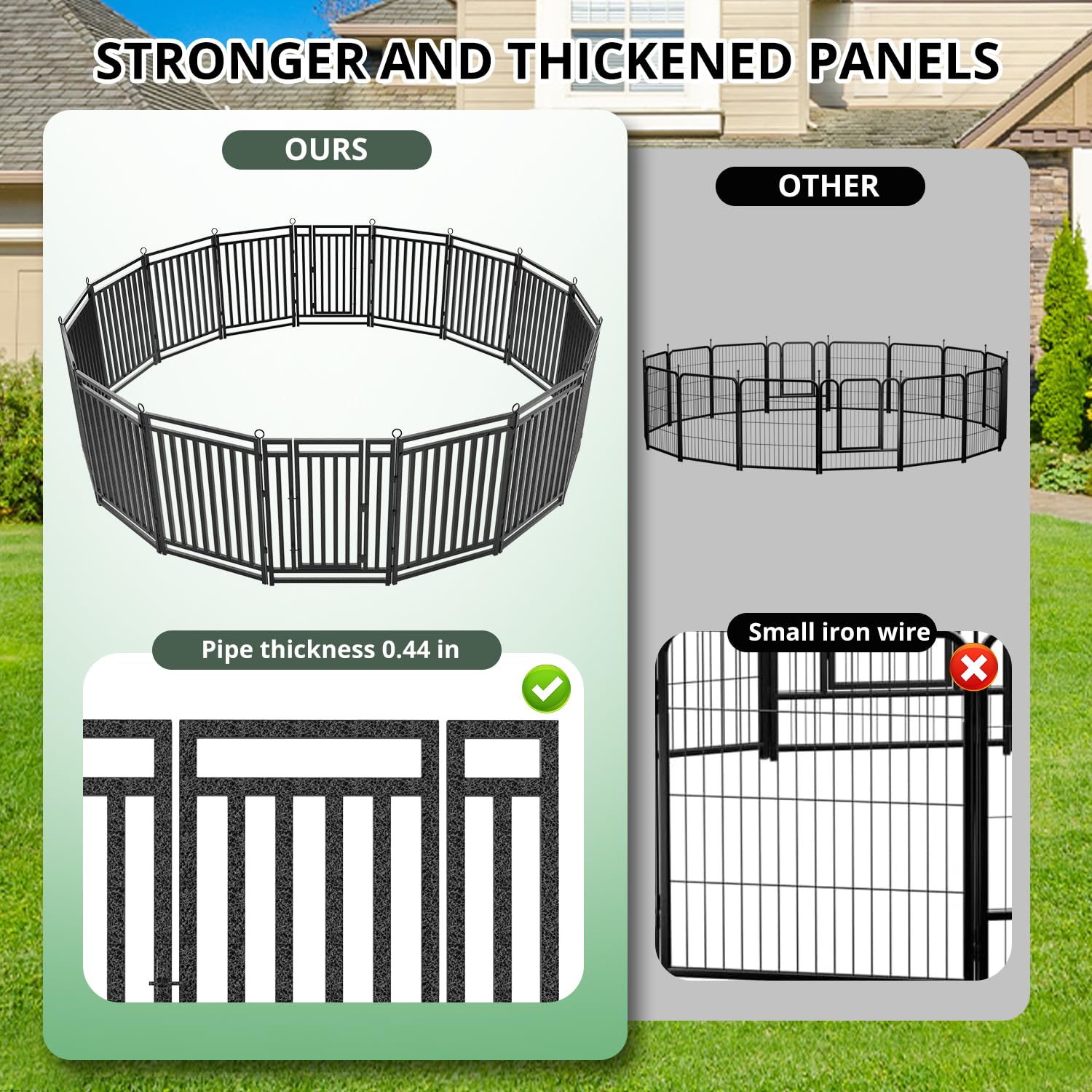 سياج كلاب خارجي مُسمَّك بارتفا - مراجعة Outdoor Camping Dog Fence وسعره