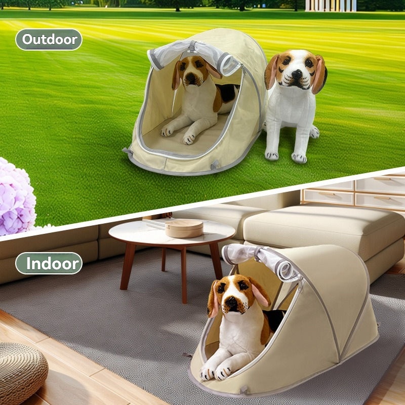 خيمة كلاب محمولة جديدة قابلة ل - مراجعة Outdoor Camping Dog Fence وسعره