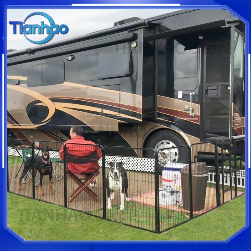 سياج لعب للحيوانات الأليفة للك - مراجعة Outdoor Camping Dog Fence وسعره