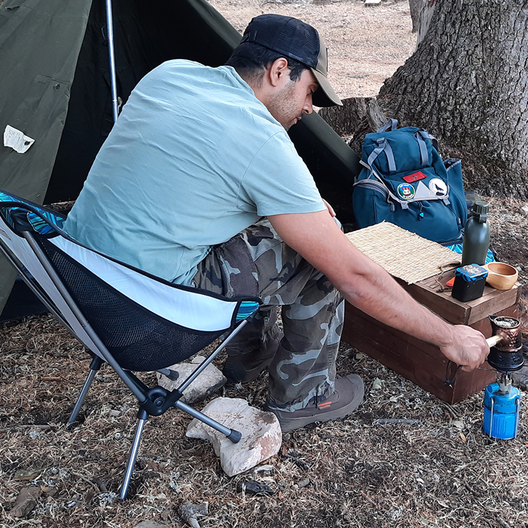 كرسي تخييم محمول قابل للطي خفي - مراجعة Outdoor Camping Furniture وسعره