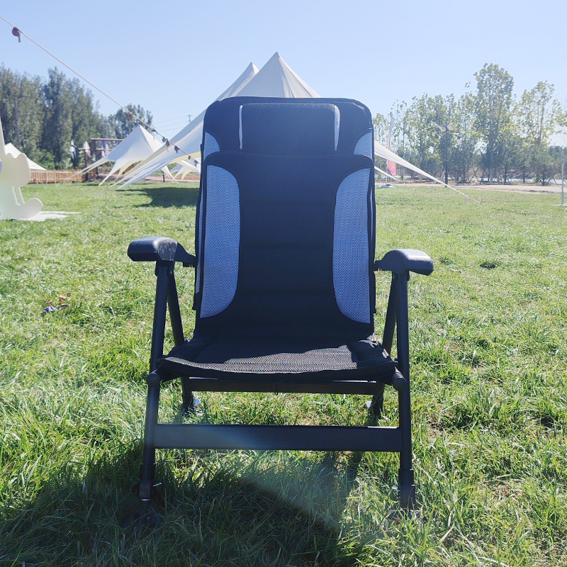 كرسي خارجي محمول قابل للطي بخم - مراجعة Outdoor Camping Furniture وسعره