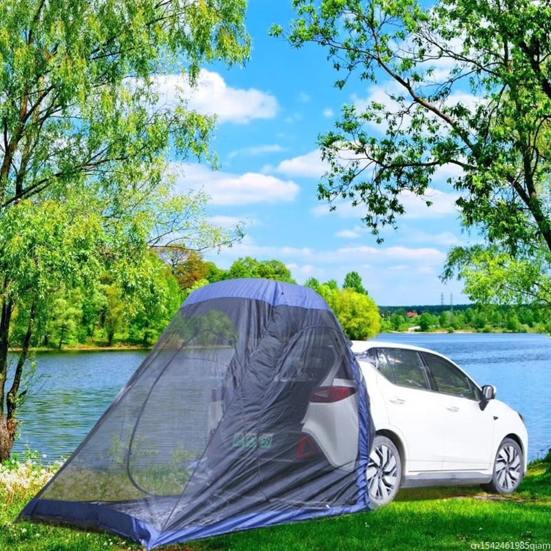 Suv الباب الخلفي في الهواء الط - مراجعة Outdoor Camping Van Tent وسعره