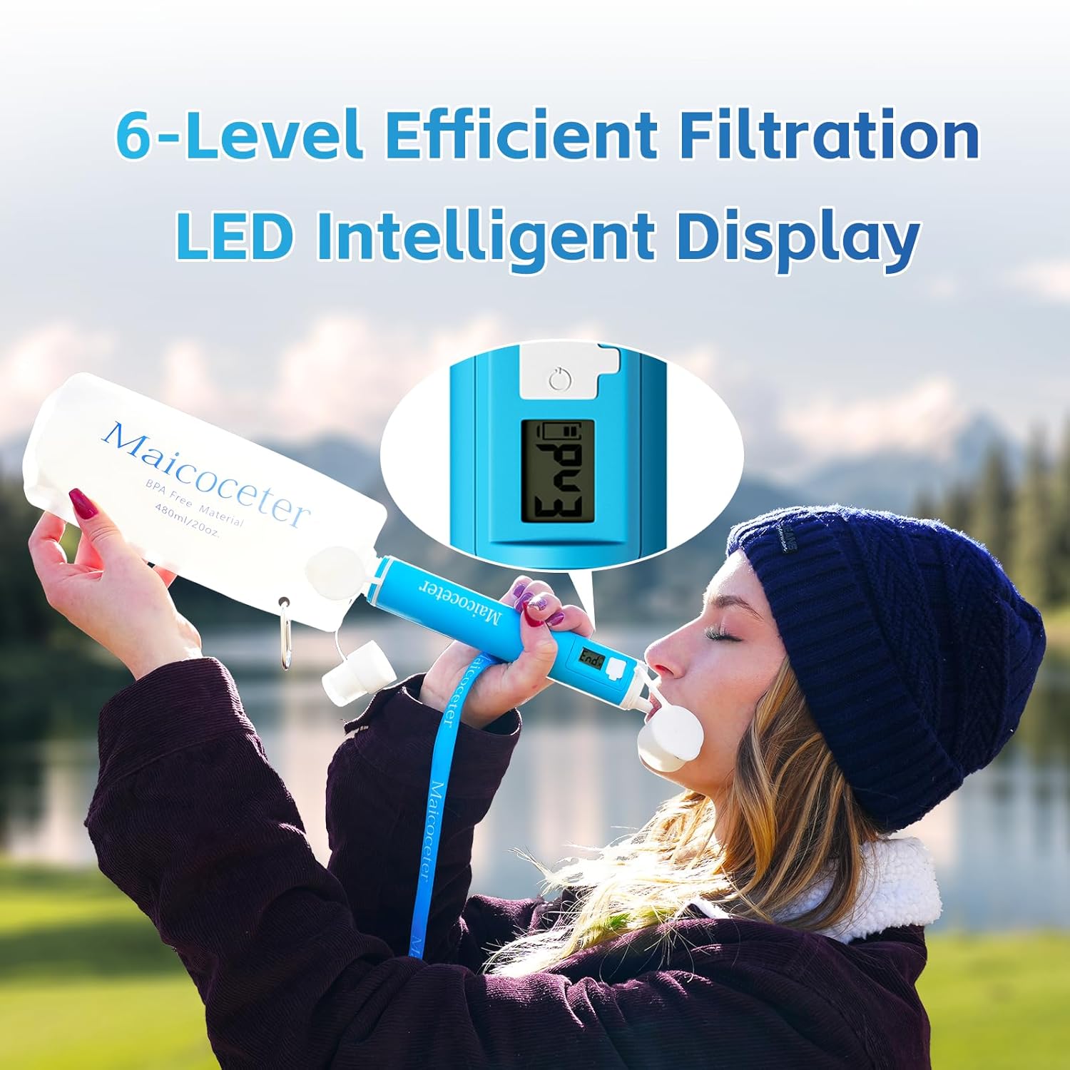 طقم فلترة المياه مع شاشة LED ل - مراجعة Survival Kit وسعره