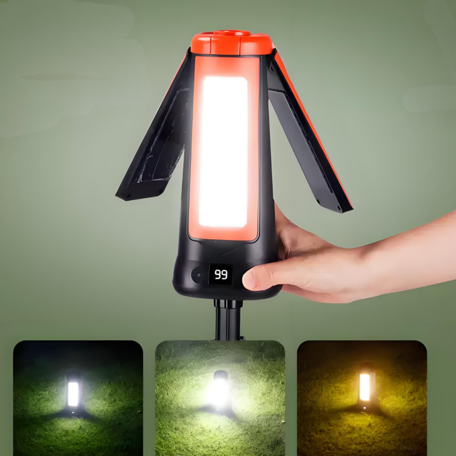 مصباح خيمة تلسكوبي قابل للتعدي - مراجعة Outdoor Camping Lighting وسعره