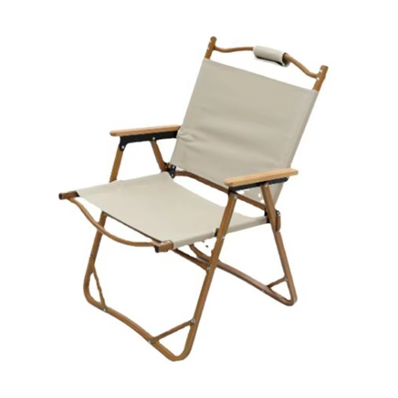 كرسي تخييم محمول قابل للطي عال - مراجعة Outdoor Camping Folding Chairs وسعره
