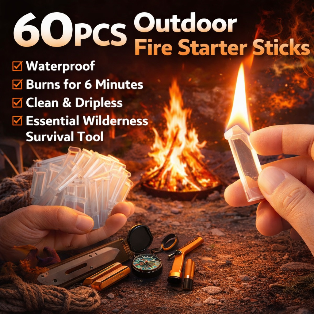 60 قطعة من أعواد إشعال النار ا - مراجعة Camping Quiet وسعره