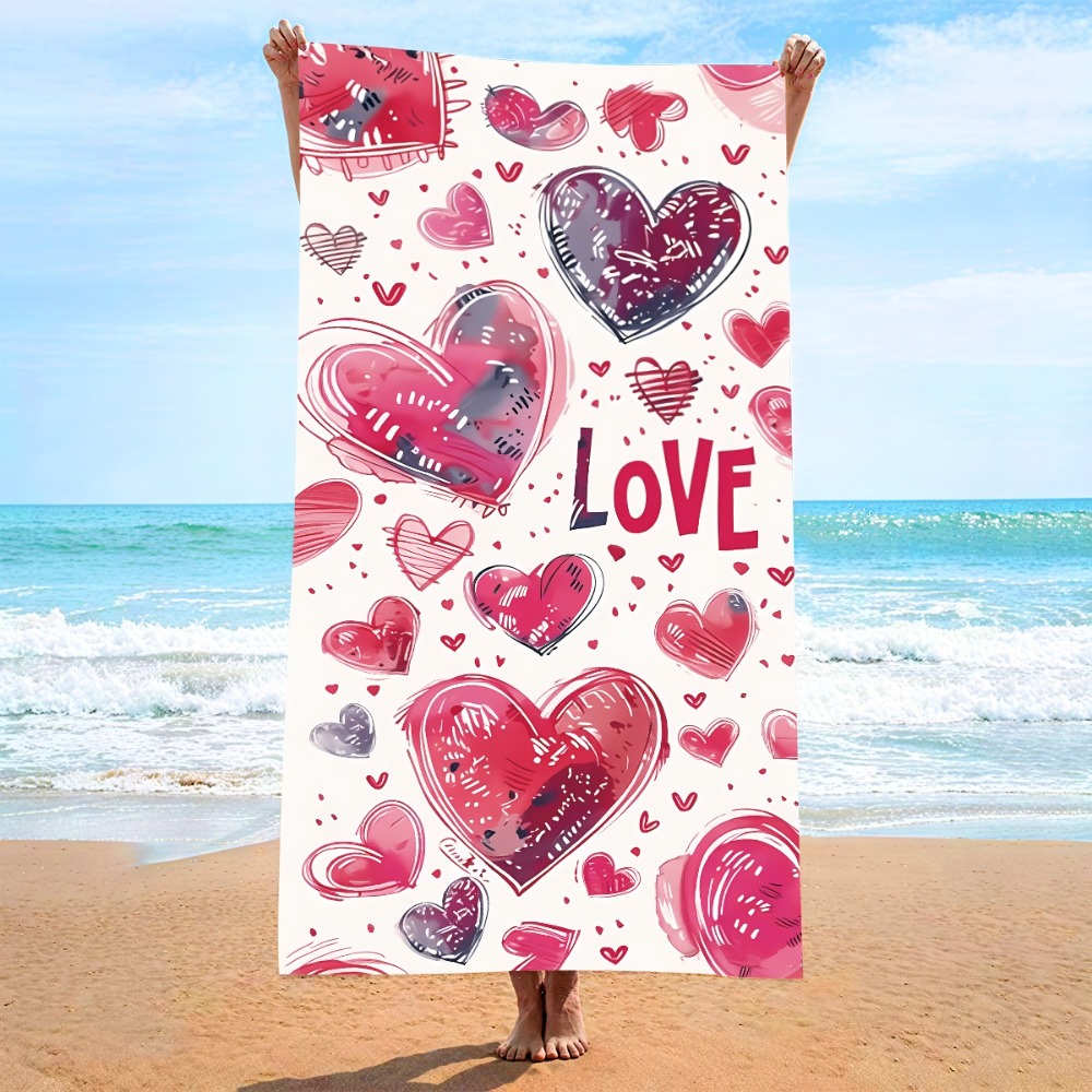 منشفة حمام بتصميم رمز القلب مق - مراجعة Camp Towel Microfiber وسعره